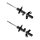 Shock absorber set front left right strut BILSTEIN for e.g. JEEP CHEROKEE