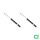 Stoßdämpfer-Set hinten Gasdruck Dämpfer BILSTEIN B4 für u.a. CHEVROLET Spark