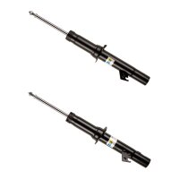 Shock absorber set front left right spring-mounted...