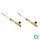 Shock absorber set rear gas pressure damper BILSTEIN B6 DampTronic® for SEAT Leon