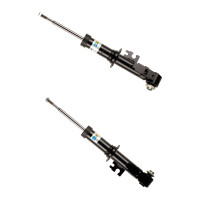 Shock absorber set rear left right spring-mounted...