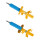 Shock absorber set front left right strut BILSTEIN for e.g. ALFA ROMEO GIULIETTA