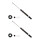 Shock absorber set rear axle load-bearing BILSTEIN B4 for e.g. VW GOLF II