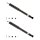 Shock absorber set front axle gas non-supporting BILSTEIN B4 for e.g. MB C-CLASS