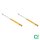 Shock absorber set rear gas pressure damper BILSTEIN B6 for AUDI A3 Allstreet