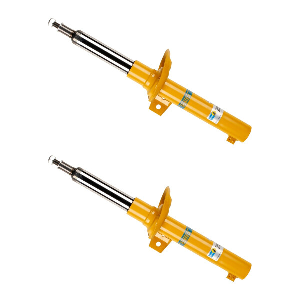 Shock absorber set front axle gas strut BILSTEIN B6 for e.g. SKODA OCTAVIA II