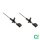 Shock absorber set front gas pressure strut BILSTEIN B4 for e.g. RENAULT Clio II