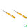 Shock absorber set rear gas pressure spring-loaded damper BILSTEIN B6 for AUDI A6