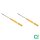 Shock absorber set rear gas pressure damper BILSTEIN B6 for AUDI A3