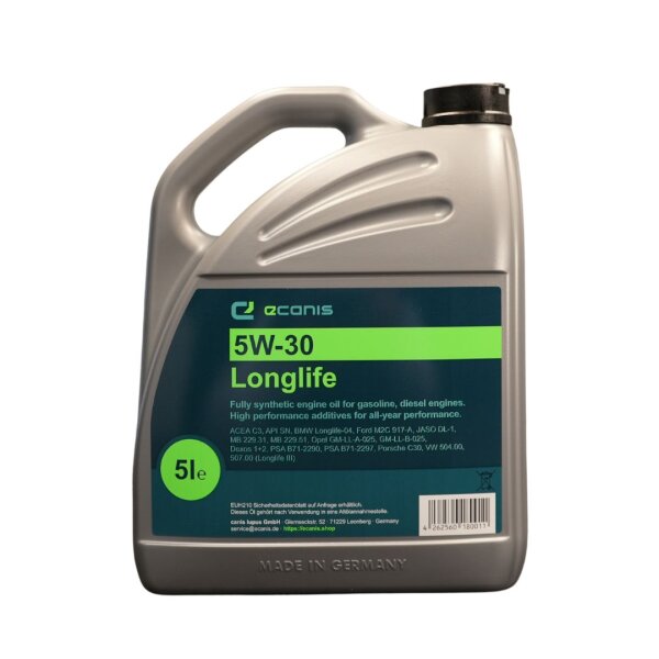 Engine oil 5 l 5W-30 C3 SN ECANIS Longlife fully synthetic for various cars