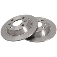 2 Brake Discs solid Ø 258 mm 9.3 mm A.B.S. for...
