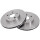 2 Brake Discs Vented Ø 258 mm 22 mm A.B.S. for e.g. TOYOTA Celica