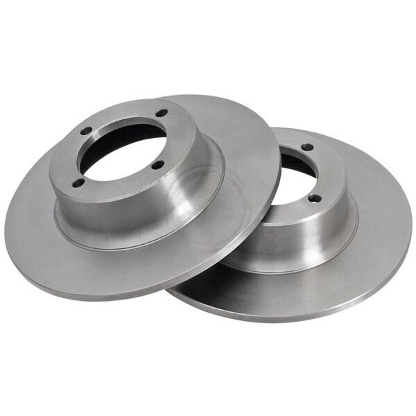 2 Brake Discs solid Ø 252 mm 9 mm A.B.S. for e.g. SKODA 100