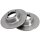 2 Brake Discs solid Ø 252 mm 9 mm A.B.S. for e.g. SKODA 100
