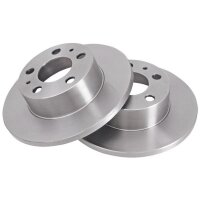 2 Brake Discs solid Ø 263 mm 14.4 mm A.B.S. for...