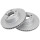 2 Brake Discs Vented Ø 263 mm 22 mm A.B.S. for e.g. VOLVO 240