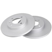 2 Brake Discs solid Ø 256 mm 12.9 mm A.B.S. for...