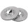2 Bremsscheiben belüftet Ø 242 mm 20 mm A.B.S. für u.a. MAZDA 626 II Coupe