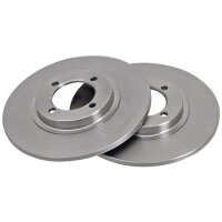2 Brake Discs solid Ø 232 mm 9.8 mm A.B.S. for...