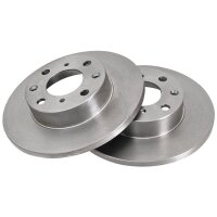 2 Brake Discs solid Ø 238 mm 12.7 mm A.B.S. for...
