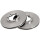 2 Brake Discs Vented Ø 257 mm 22 mm A.B.S. for e.g. ISUZU Campo