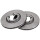 2 Brake Discs Vented Ø 258 mm 22 mm A.B.S. for MITSUBISHI