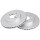 2 Brake Discs Vented Ø 262 mm 21 mm A.B.S. for e.g. HONDA City