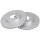 2 Brake Discs Vented Ø 257 mm 20 mm A.B.S. for e.g. ALFA ROMEO 145