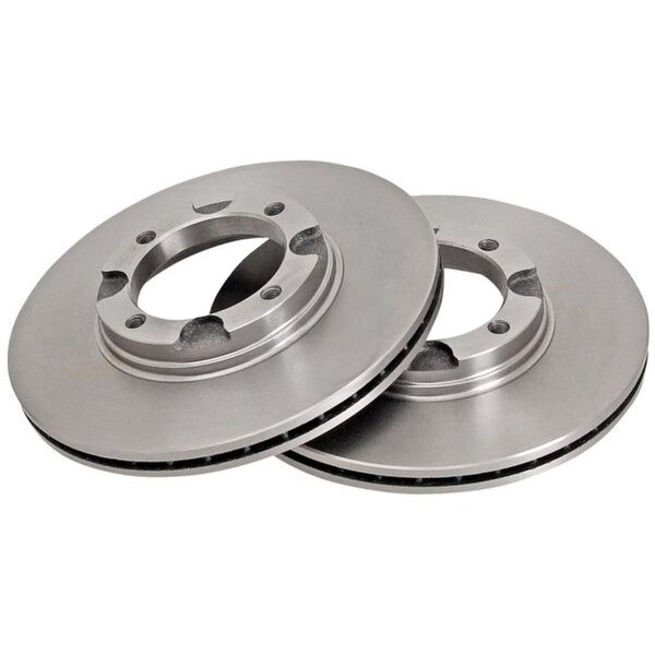 2 Brake Discs Vented Ø 242 mm 19 mm A.B.S. for e.g. HYUNDAI Accent