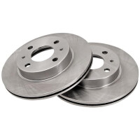 2 Brake Discs Vented Ø 240 mm 18 mm A.B.S. for...