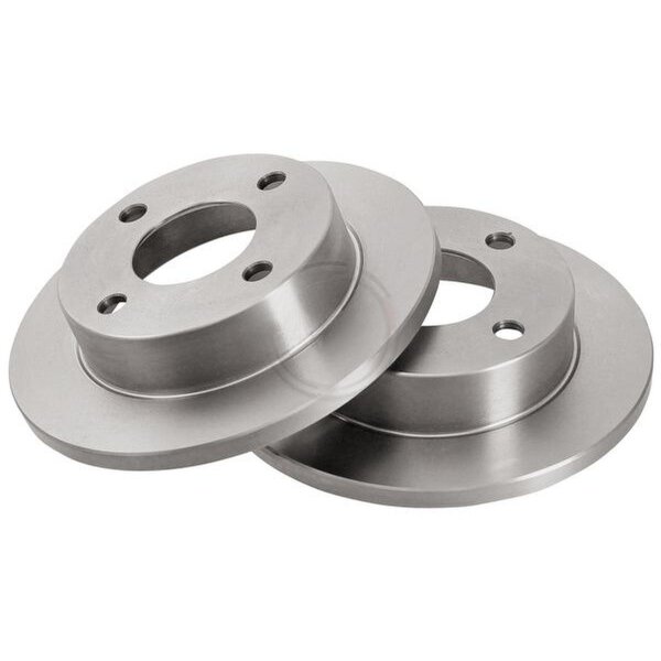 2 Brake Discs solid Ø 214 mm 12 mm A.B.S. for e.g. NISSAN Micra
