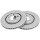 2 Brake Discs Vented Ø 280 mm 22 mm A.B.S. for e.g. SEAT Toledo