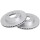 2 Brake Discs Vented Ø 258 mm 24 mm A.B.S. for e.g. FORD Probe