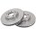 2 Brake Discs Vented Ø 296 mm 28 mm A.B.S. for e.g. OPEL Omega