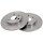 2 Brake Discs solid Ø 247 mm 10 mm A.B.S. for e.g. CITROËN AX
