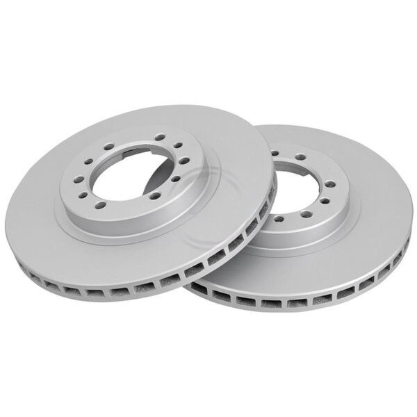 2 Brake Discs Vented Ø 276 mm 24 mm A.B.S. for e.g. MITSUBISHI Galloper