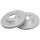 2 Brake Discs Vented Ø 282 mm 23 mm A.B.S. for e.g. HONDA Civic
