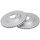 2 Brake Discs Vented Ø 284 mm 22 mm A.B.S. for e.g. MERCEDES-BENZ C-Class