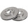 2 Brake Discs Vented Ø 282 mm 28 mm A.B.S. for e.g. HONDA Legend