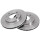 2 Brake Discs Vented Ø 257 mm 22 mm A.B.S. for e.g. HYUNDAI Sonata