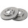 2 Brake Discs Vented Ø 276 mm 24 mm A.B.S. for e.g. MITSUBISHI 3000GT