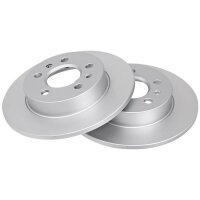 2 Brake Discs solid Ø 265 mm 10.5 mm A.B.S. for...