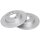 2 Brake Discs solid Ø 265 mm 10.5 mm A.B.S. for e.g. RENAULT Laguna