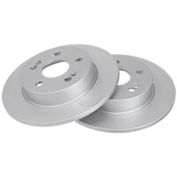 2 Brake Discs solid Ø 265 mm 10.5 mm A.B.S. for...