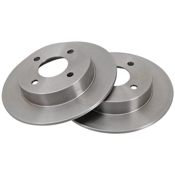 2 Brake Discs solid Ø 240 mm 7 mm A.B.S. for e.g. NISSAN Micra