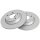 2 Brake Discs solid Ø 280 mm 13 mm A.B.S. for e.g. AUDI A4