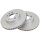 2 Brake Discs Vented Ø 288 mm 25 mm A.B.S. for e.g. FORD Galaxy