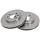 2 Brake Discs Vented Ø 256 mm 22 mm A.B.S. for e.g. VOLVO 440