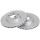 2 Brake Discs Vented Ø 257 mm 20 mm A.B.S. for e.g. CITROËN Synergie