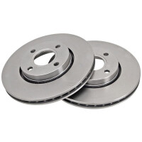 2 Brake Discs Vented Ø 278 mm 24 mm A.B.S. for...
